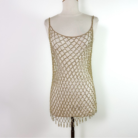 Free People Top it Off Tunic in Gold size M/L NWT - Picture 14 of 14